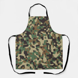 Digitaal bos militair camouflagepatroon schort