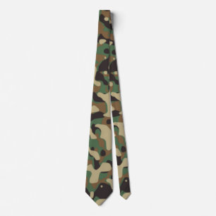 Digitaal bos militair camouflagepatroon stropdas