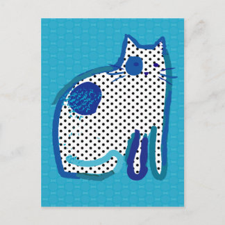 digitaal Briefkaart van ' blue cat '