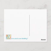 digitaal Briefkaart van " groene kat " (Achterkant)