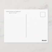 Digitaal Briefkaart voor het afdrukken van wijn (Achterkant)