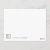 digitaal Briefkaart voor het schilderen van " blau (Achterkant)