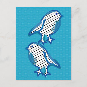 digitaal Briefkaart voor het schilderen van " blau