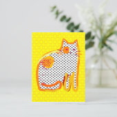 digitaal Briefkaart voor het schilderen van " gele (Staand voorkant)