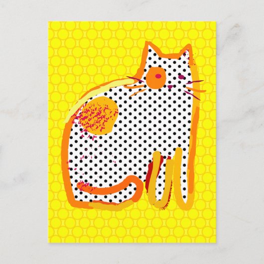 digitaal Briefkaart voor het schilderen van " gele (Voorkant)