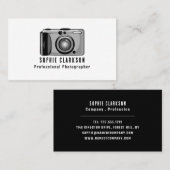 Digitaal camerapictogram, fotograaf, fotografie visitekaartje (Voorkant / Achterkant)