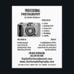 Digitaal camerapictogram fotograaf, fotografische  flyer<br><div class="desc">Digitaal camerapictogram,  fotograaf,  fotografie Adverteren broers door de winkel van het Visitekaartje.</div>