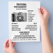 Digitaal camerapictogram fotograaf, fotografische  flyer (Hand)
