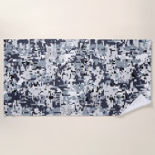 Digitaal Camouflage decor voor stadsstijl op een Strandlaken (Voorkant)