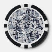 Digitaal Camouflage-decor voor stedelijke stijl Pokerchips (Voorkant)