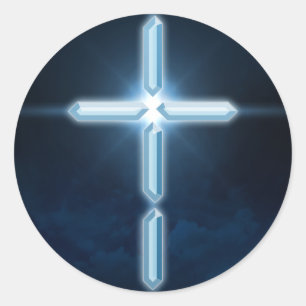 Digitaal Christelijk - Digital Cross Sticker Decal