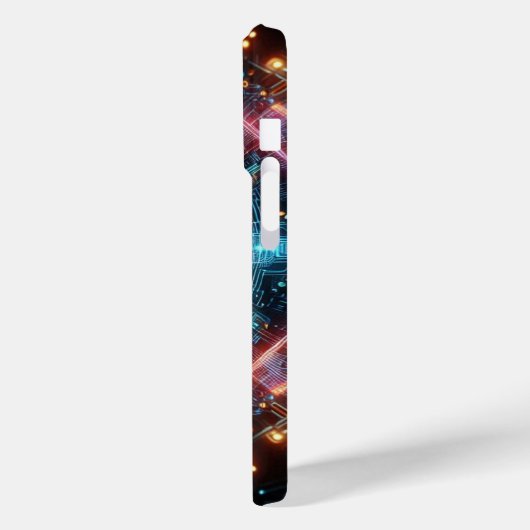digitaal circuit patroon Telefoonhoes Case-Mate iPhone Case (Achterkant / Links)