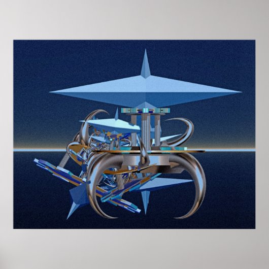 Digitaal componeren - science fiction crash poster (Voorkant)