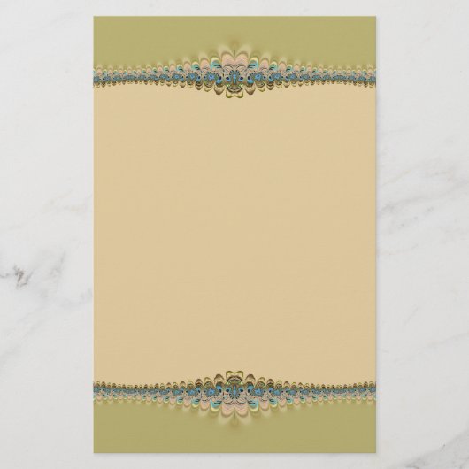 Digitaal Delicaat Kant Stationery Briefpapier (Voorkant)