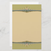 Digitaal Delicaat Kant Stationery Briefpapier (Voorkant / Achterkant)