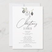 Digitaal downloaden Zwart & Wit Diner Menu Kaart (Voorkant)