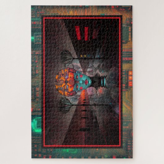 Digitaal dromen legpuzzel (Verticaal)