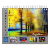 Digitaal effect van de kalender van de stijl "impr (Hoes)