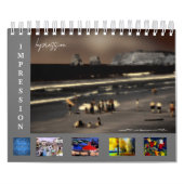 Digitaal effect van de kalender van de stijl "impr (Hoes)