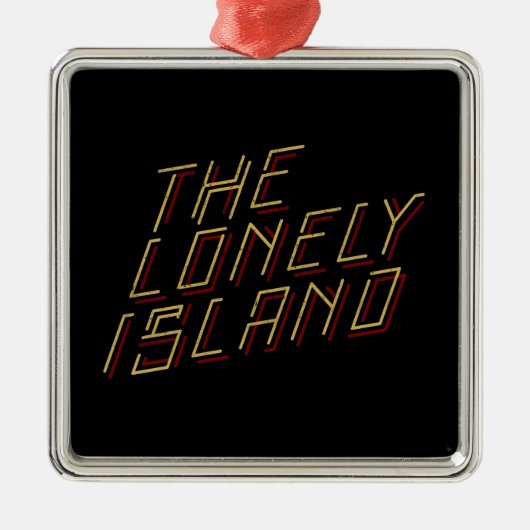 Digitaal eiland metalen ornament (Voorkant)
