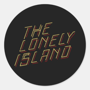 Digitaal eiland ronde sticker