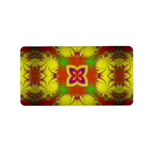 Digitaal etiket van de Butterfly-adres (Voorkant)