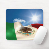Digitaal gegenereerde rimpeling van de Mexicaanse Muismat (Met muis)