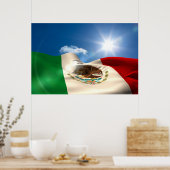 Digitaal gegenereerde rimpeling van de Mexicaanse  Poster (Keuken)