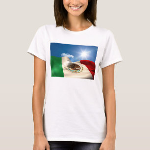 Digitaal gegenereerde rimpeling van de Mexicaanse  T-shirt