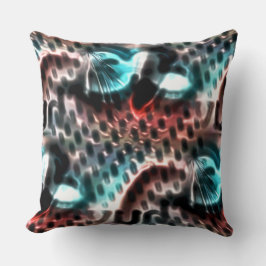 Digitaal geperforeerd bordontwerp met inktdruppels kussen