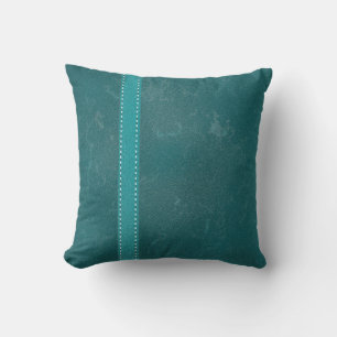 Digitaal gerenderd distressed versleten turquoise  kussen