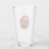 Digitaal geschilderd Basketball Design Glas (Achterkant)