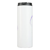 Digitaal geschilderd gitaarontwerp thermosbeker (Achterkant)