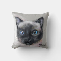 Digitaal geschilderde kat. Miauw!