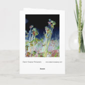 Digitaal gewijzigde Fiddlehead Ferns Kaart (Achterkant)