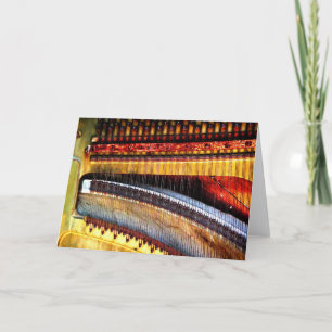 Digitaal gewijzigde "Piano Strings" Kaart