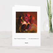 Digitaal gewijzigde "Rozen" Levensduur bloemen Kaart (Achterkant)