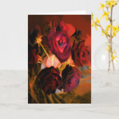 Digitaal gewijzigde "Rozen" Levensduur bloemen Kaart (Gele Bloem)