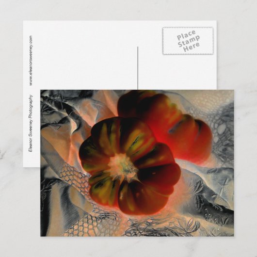 Digitaal gewijzigde "Tomato and Lace" Briefkaart (Voorkant / Achterkant)