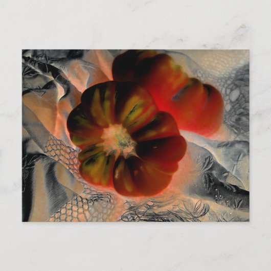 Digitaal gewijzigde "Tomato and Lace" Briefkaart (Voorkant)