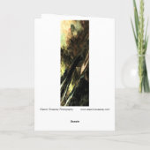 Digitaal gewijzigde veldfoto "Brand in the Grass" Kaart (Achterkant)