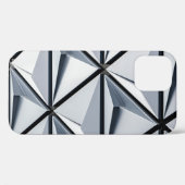 Digitaal grijs en zwart behangpapier Case-Mate iPhone case (Achterkant (horizontaal))