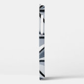 Digitaal grijs en zwart behangpapier Case-Mate iPhone case (Achterkant / Links)