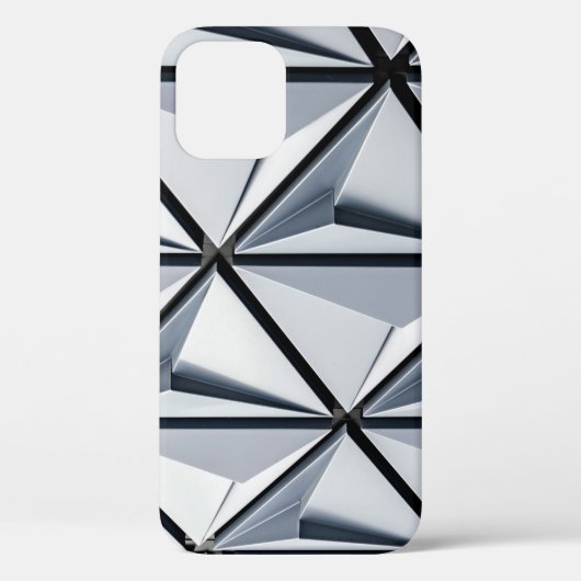 Digitaal grijs en zwart behangpapier Case-Mate iPhone case (Achterkant)