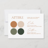 Digitaal Groen & Terracotta Kleurenpalet Kaart (Voorkant)