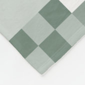 Digitaal groene, pixelated Little Squares Fleece Deken (Hoek)