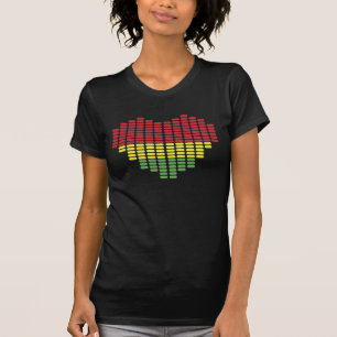 Digitaal hart t-shirt