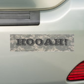 digitaal, HOOAH! Bumpersticker (Op auto)