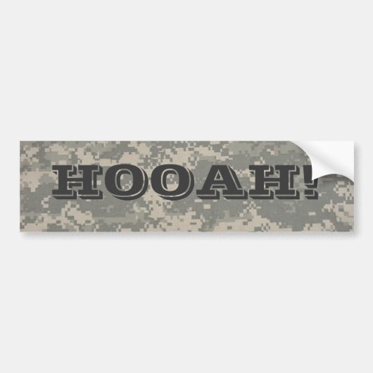 digitaal, HOOAH! Bumpersticker (Voorkant)