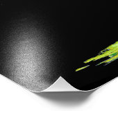 Digitaal hoogtemodel van de continenten op Ea Foto Afdruk (Hoek)